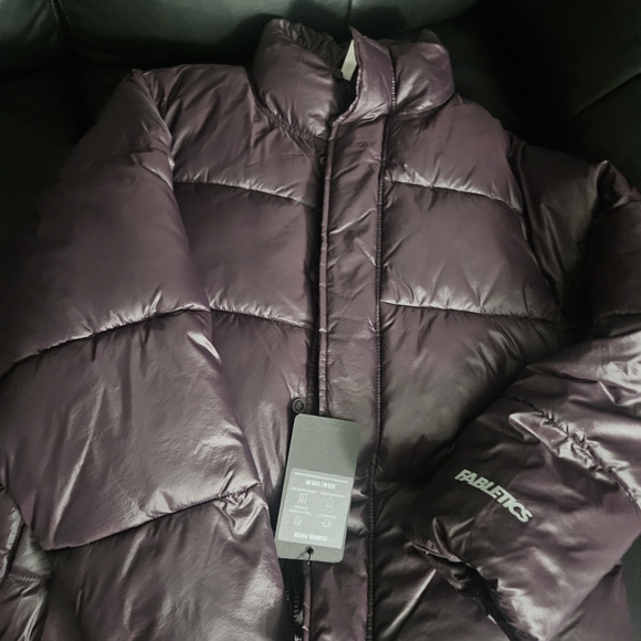 Fabletics Purple Puffer Jacket - Picture 3 of 4